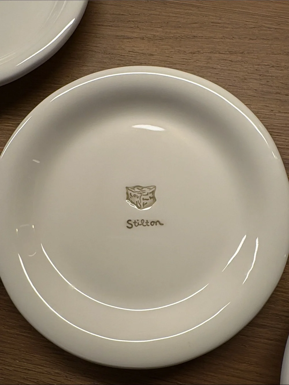 Williams Sonoma Cream Parmigiano Small Serving Plate